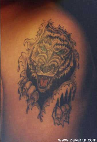 татуировка волка
