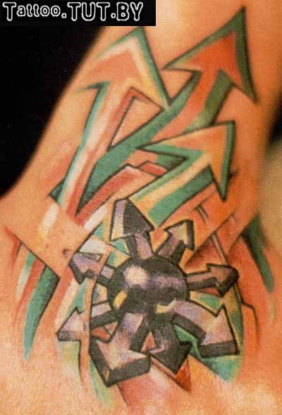 Фото и значение татуировки Стрела. Стрелы. Tattoo22