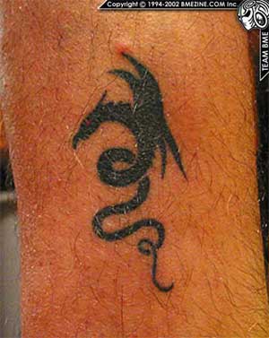 татуировки дракон год быка