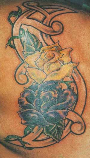 татуировка розы